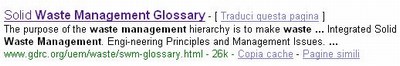 risultato ricerca "waste management" glossary