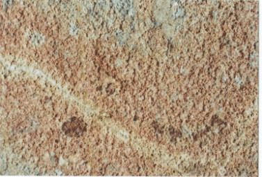 Rochlitzer Porphyrtuff mit Kluft und Lapilli